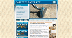 Desktop Screenshot of carpetcleanerstx.com